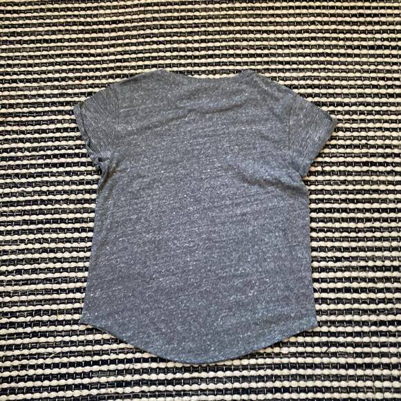 🌿VS PINK Womens Gray White Logo Short Sleeve Shirt M - Picture 3 of 6